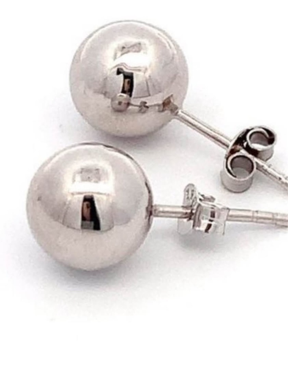 New XL 18K Solid Gold Ball Earrings